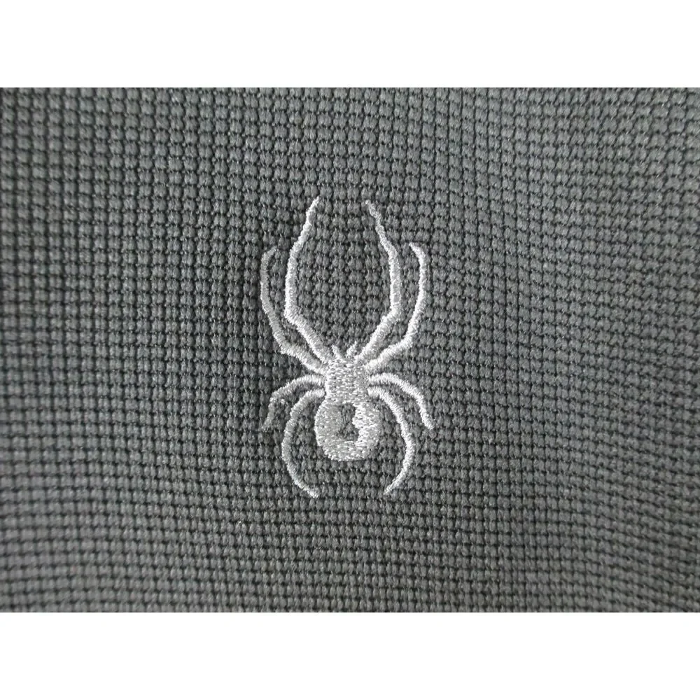 Spyder Sweater Mens Medium Black Full Zip Logo Outdoors‎ Casual*